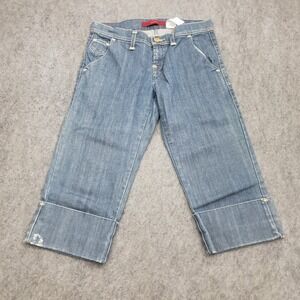VINTAGE‎ Levis Jeans Womens 4 Blue Denim Cropped Low Rise Pockets Ladies 30x19